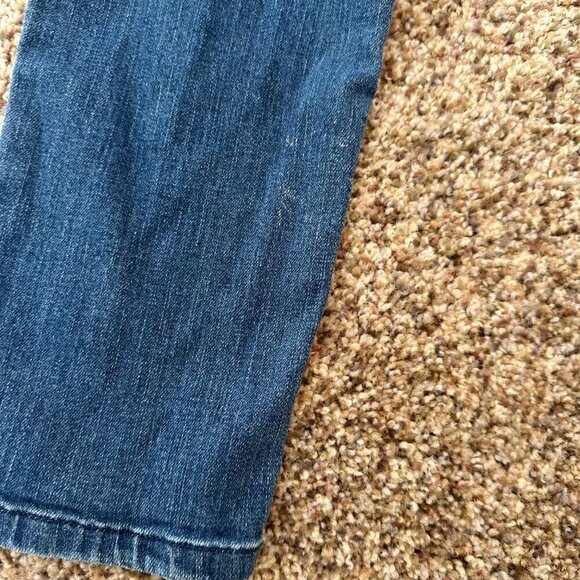 Jennifer Lopez Sequin Distressed Skinny Ankle Blue Jeans Women's Size 2 - Picture 7 of 7